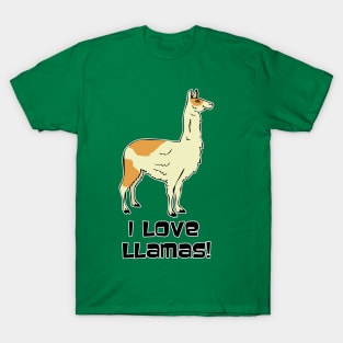 I Love Llamas! T-Shirt